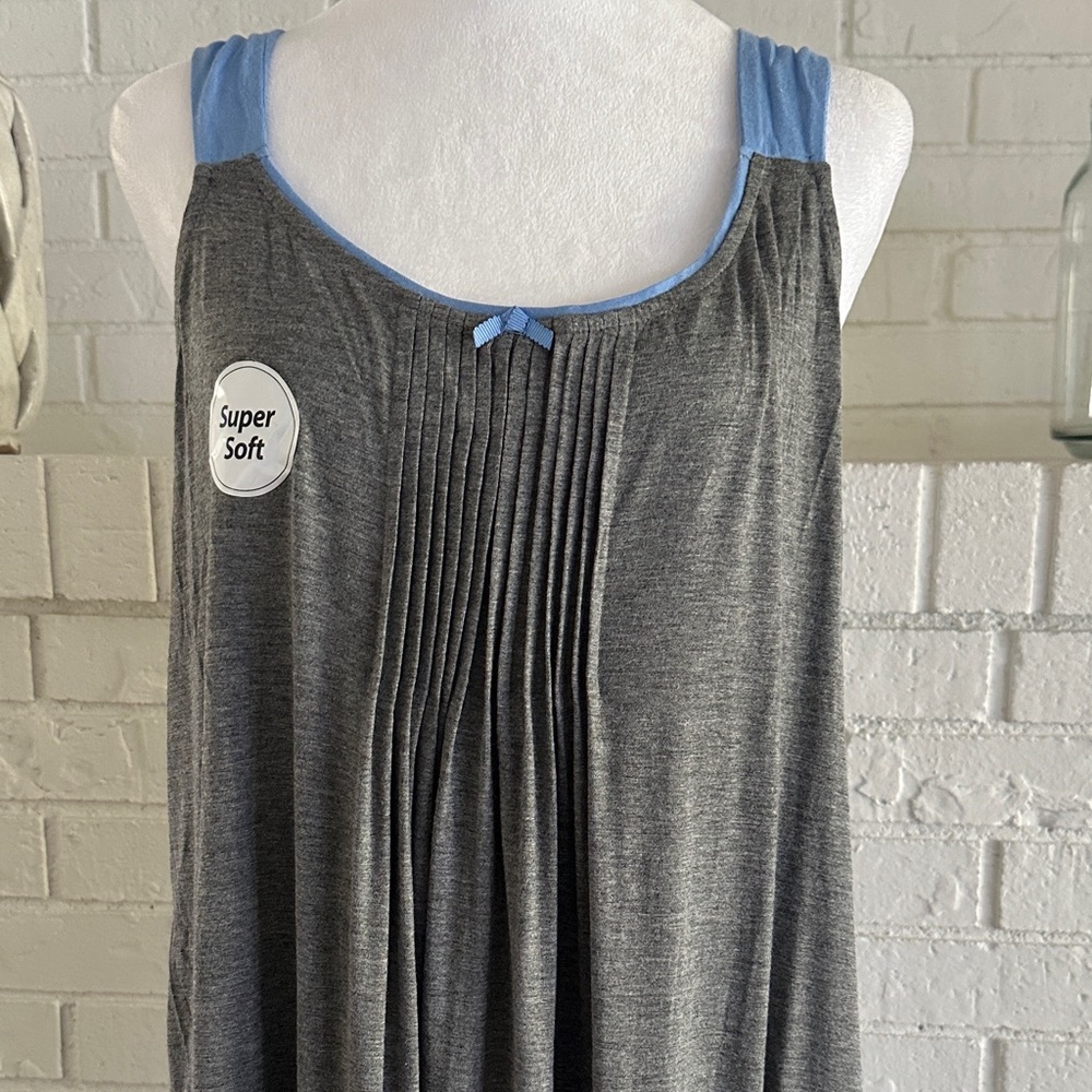 George Gray and Blue Women's Sleep Dress - Picture 2 of 12